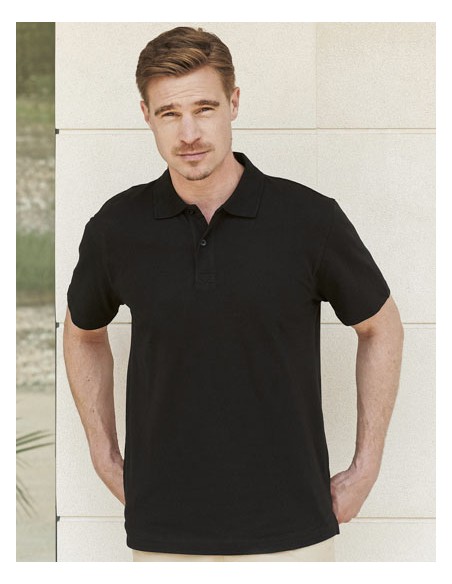 HEN-H305-Mens Stretch Piqué Polo Shirt 2
